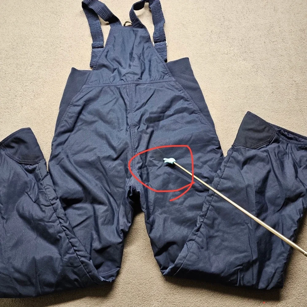Vintage The North Face Ski Bib Overalls Mens Medium Navy Blue Made in USA Retro